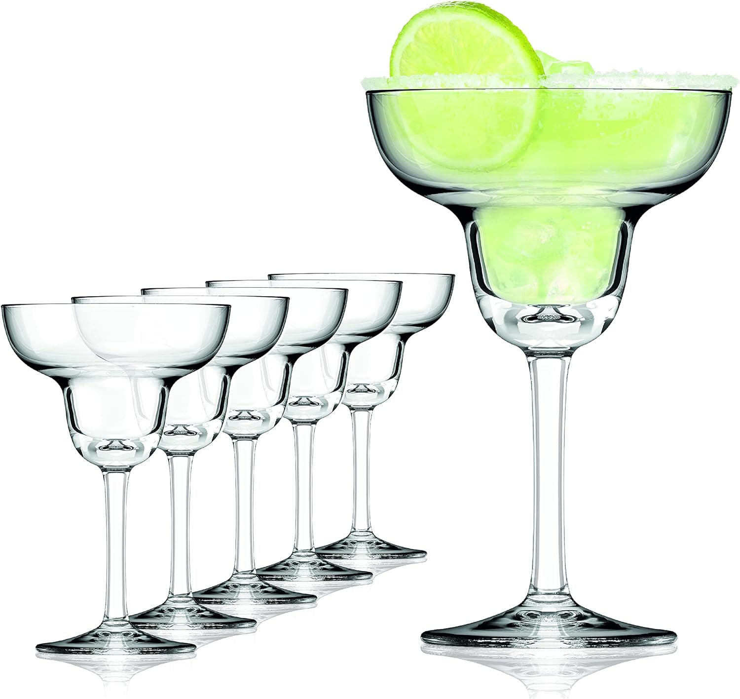Sendez 6 Margarita Gläser Marguerita Margarita Bargläser Cocktailgläser Margaritagläser Relief